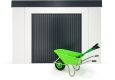 GARDEON® Gartenhaus mit sicherer Garagentür von Hörmann